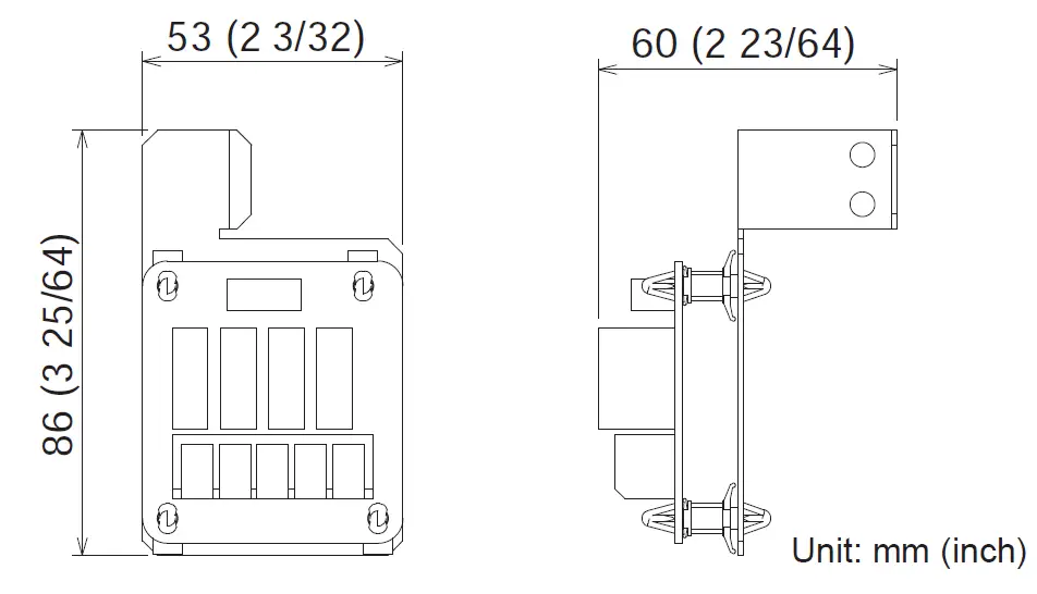 MITSUBISHI ELECTRIC PZ-4GS-E Lossnay Signal Output Terminal 1