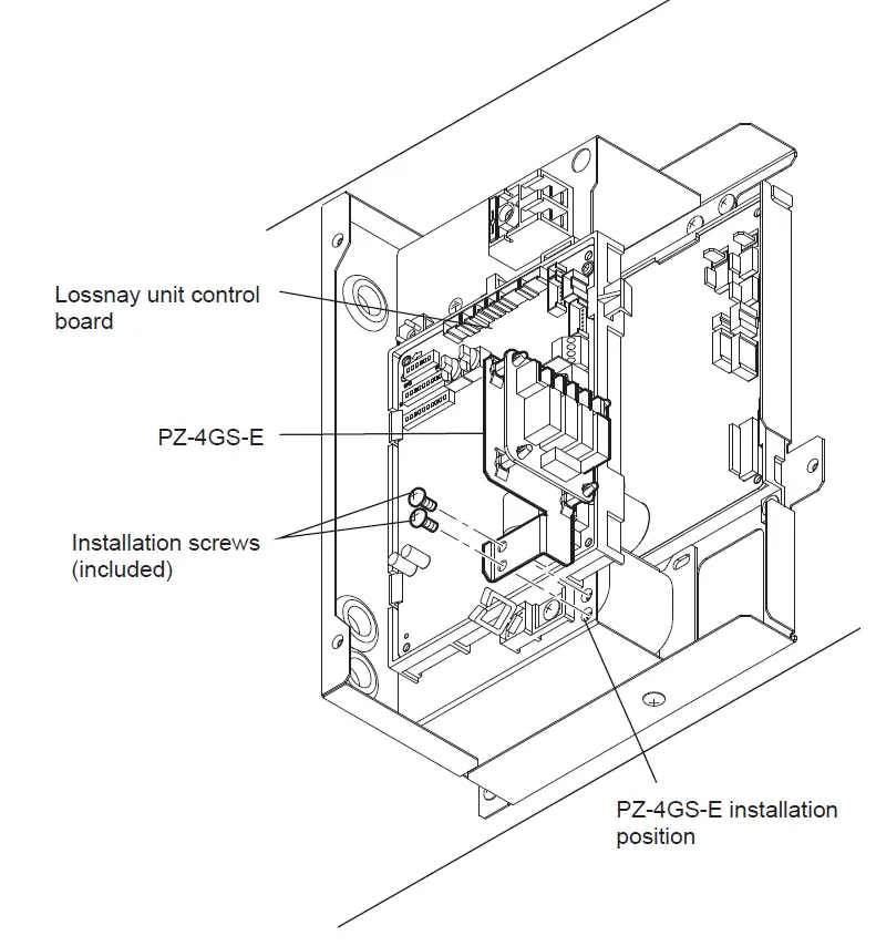 MITSUBISHI ELECTRIC PZ-4GS-E Lossnay Signal Output Terminal 3