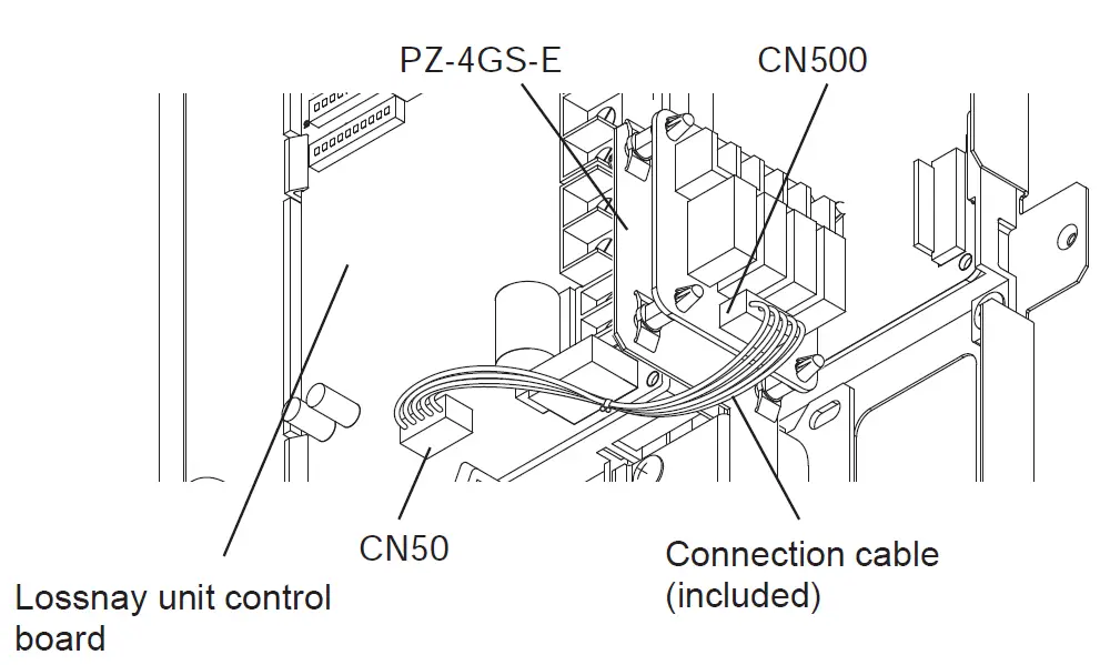 MITSUBISHI ELECTRIC PZ-4GS-E Lossnay Signal Output Terminal 4