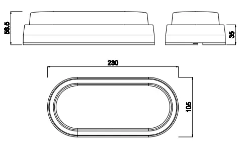 eurotech-lighting-YBH12W3K-WH-Ovate-Plain-Bulkhead-FIG-2
