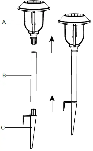 HAMPTON BAY SPP250112PK4 Solar Bronze and Warm Wood LED Path Light-2
