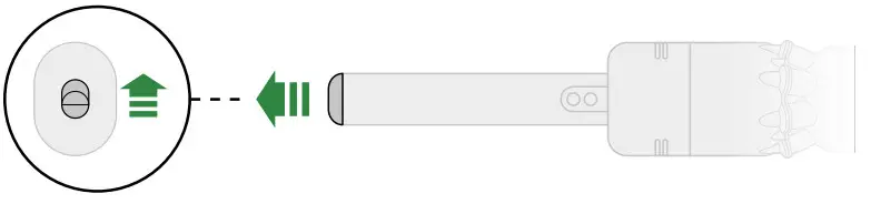 dyson Crodless Vacuum Cleaner -Removing your bat ter y