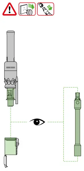 dyson Crodless Vacuum Cleaner -bin and check