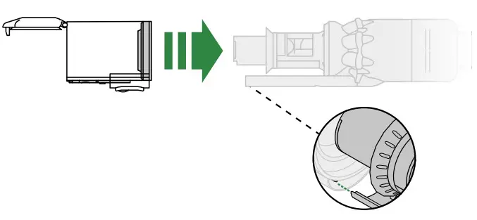 dyson Crodless Vacuum Cleaner -cold tap