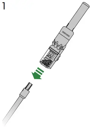 dyson Crodless Vacuum Cleaner -release button1