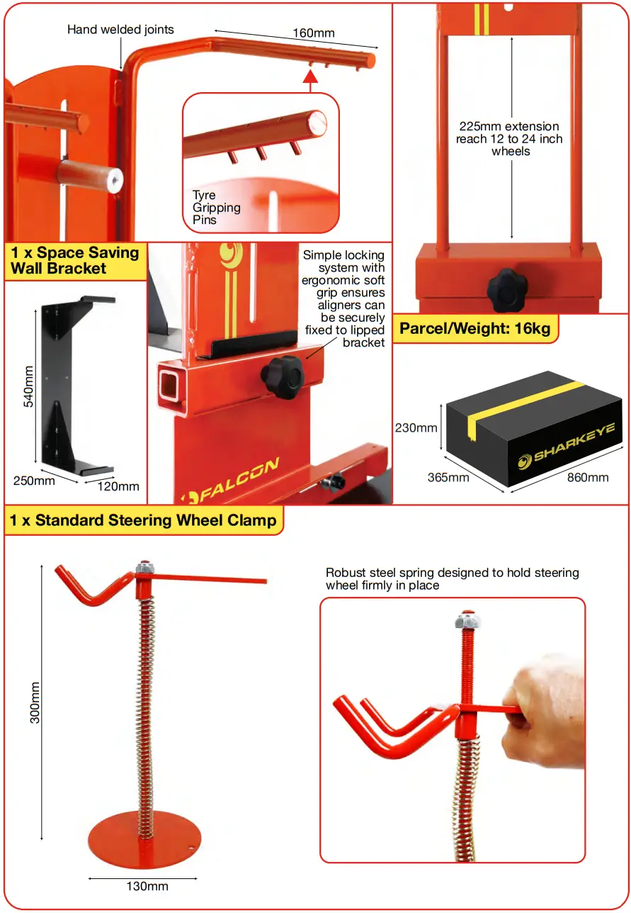 SHARKEYE HU2WLA Husky 2 Wheel Laser Aligner - FIGURE 3