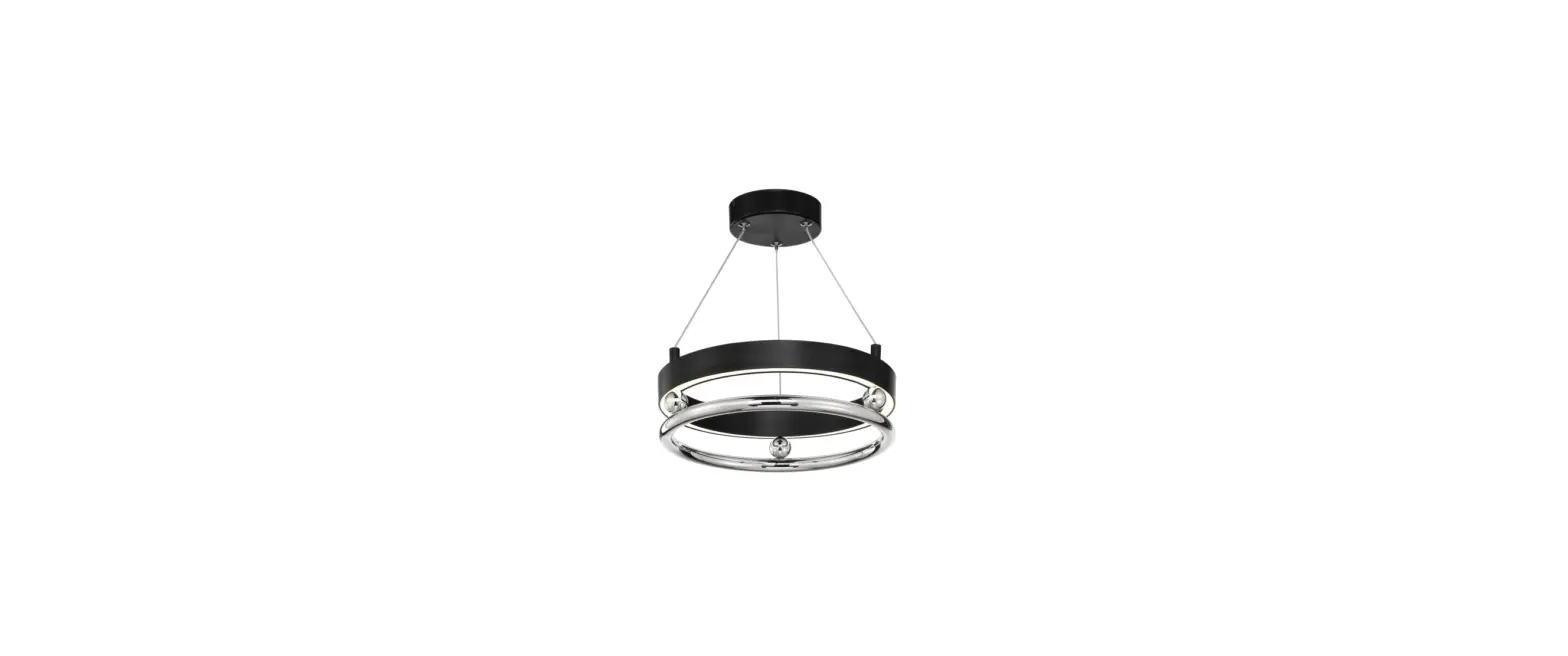American Lighting Association N7991-572-l Grande Illusion 13.25 Inch 1-light Coal With Polished Nickel Led Semi-flush Mount Instruction Manual
