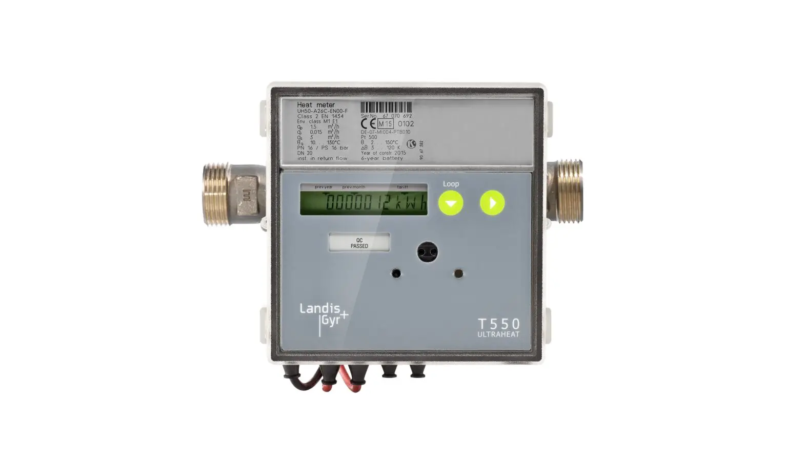 Landis Gyr Ultraheat T550 Ultrasonic Heat And Cooling Meter Instruction Manual