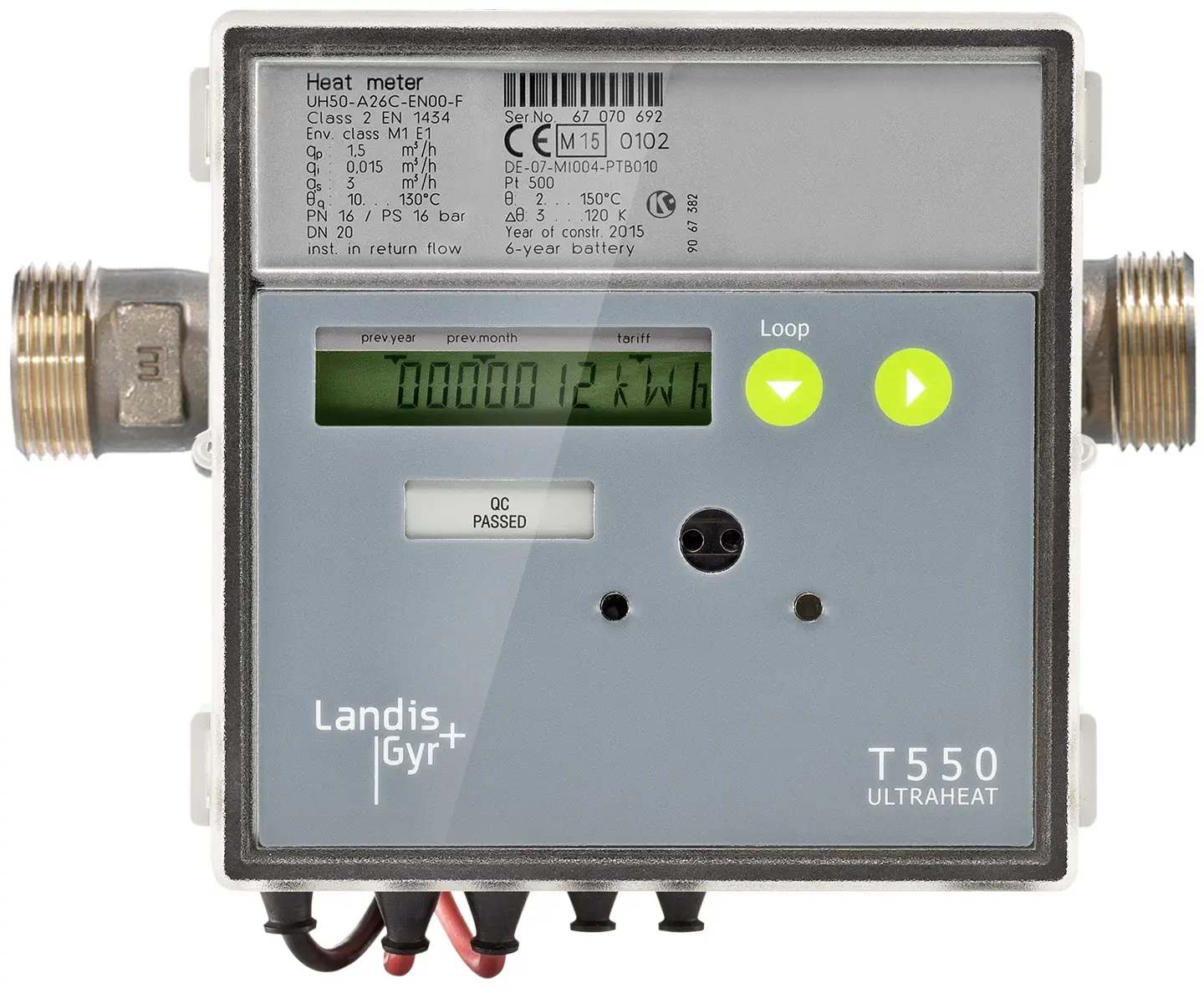 Landis Gyr Ultraheat T550 Ultrasonic Heat and Cooling Meter