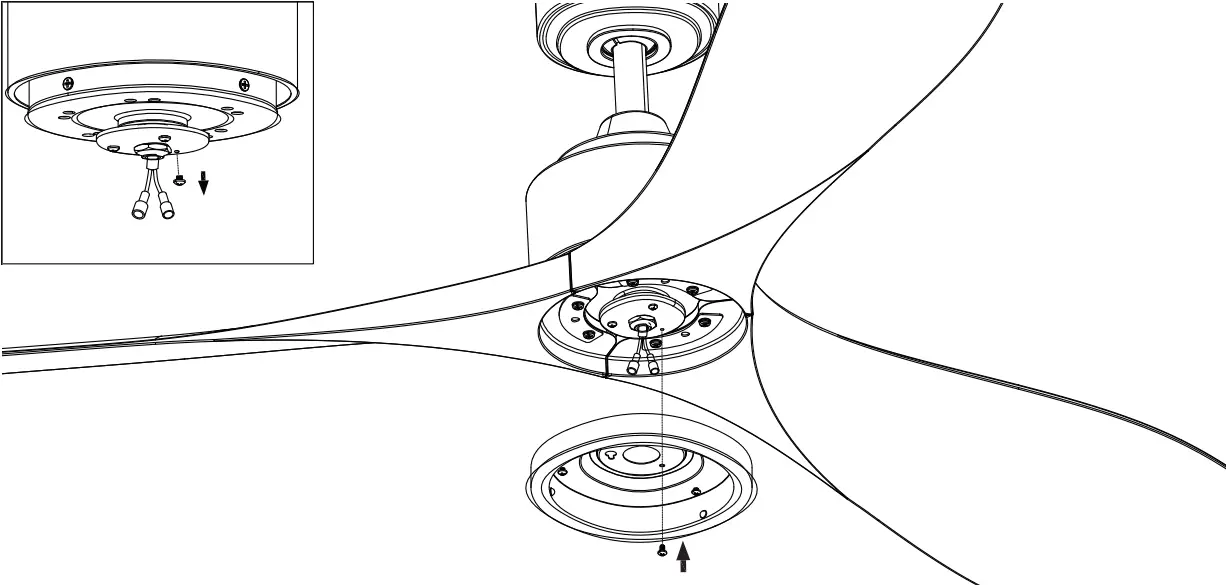 BBCPD1725A2 - Attaching the fan 12