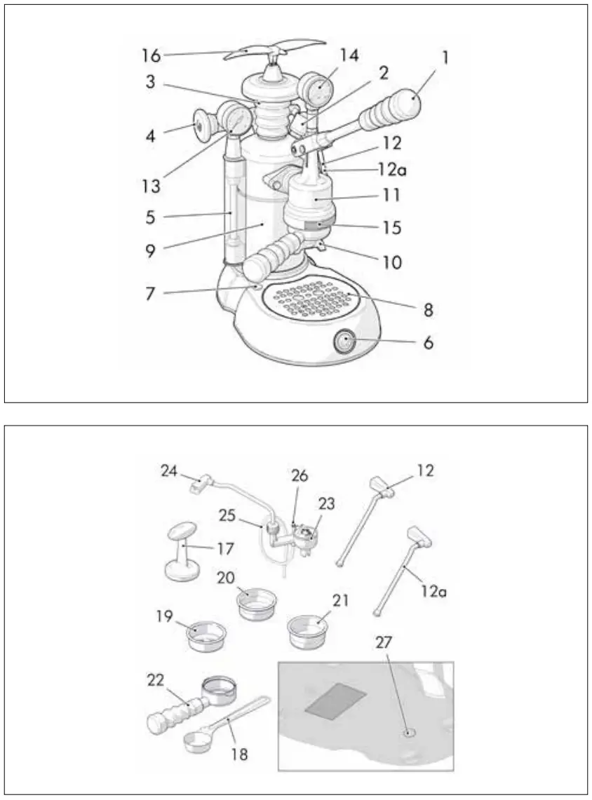 la Pavoni LPLESC01EU Machine Expresso - fig