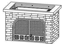 SUNJOY GROUP A304001100 Farmington Wood Burning Fireplace - Fig 5