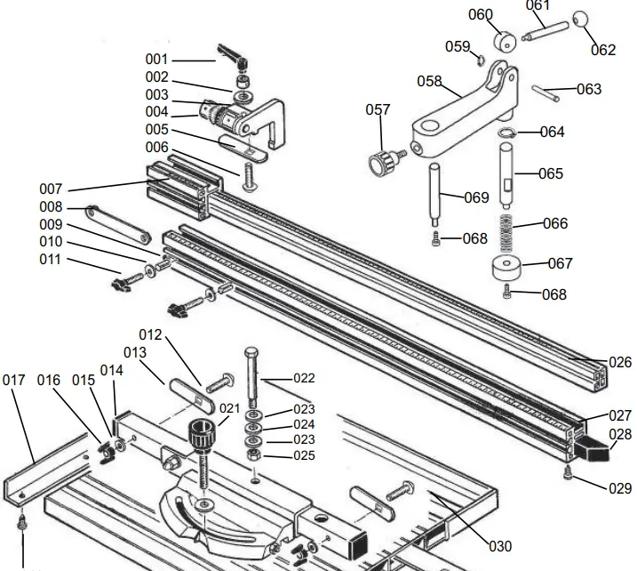 SIP 01332 10 Inch Table Saw 3hp Sliding Carriage 240v-FIG20