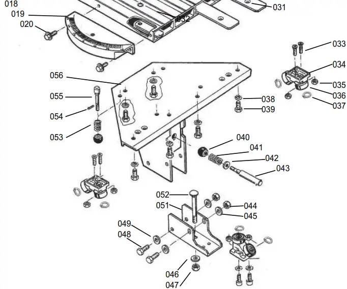 SIP 01332 10 Inch Table Saw 3hp Sliding Carriage 240v-FIG21