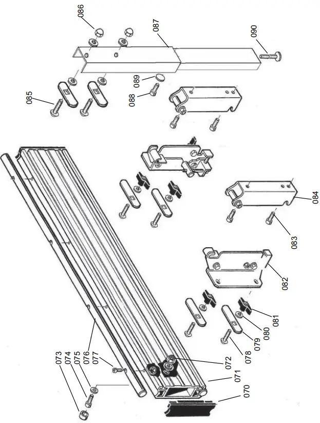 SIP 01332 10 Inch Table Saw 3hp Sliding Carriage 240v-FIG22