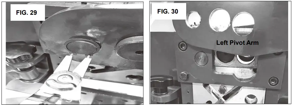 ROUND, SQUARE AND ANGLE SHEAR BLADES Removal