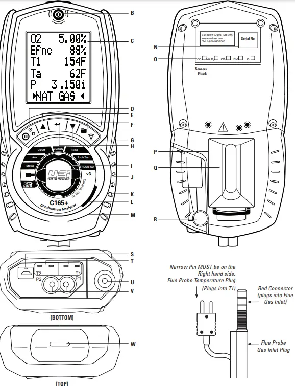 UEI TEST INSTRUMENTS C165+ Residential Commercial Combustion Analyzer-FIG3