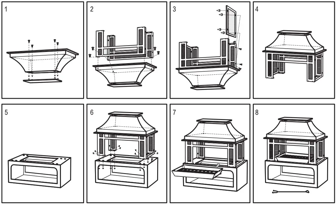 DEKO COB10501 Wood Burning Fire Pit - Figure 1