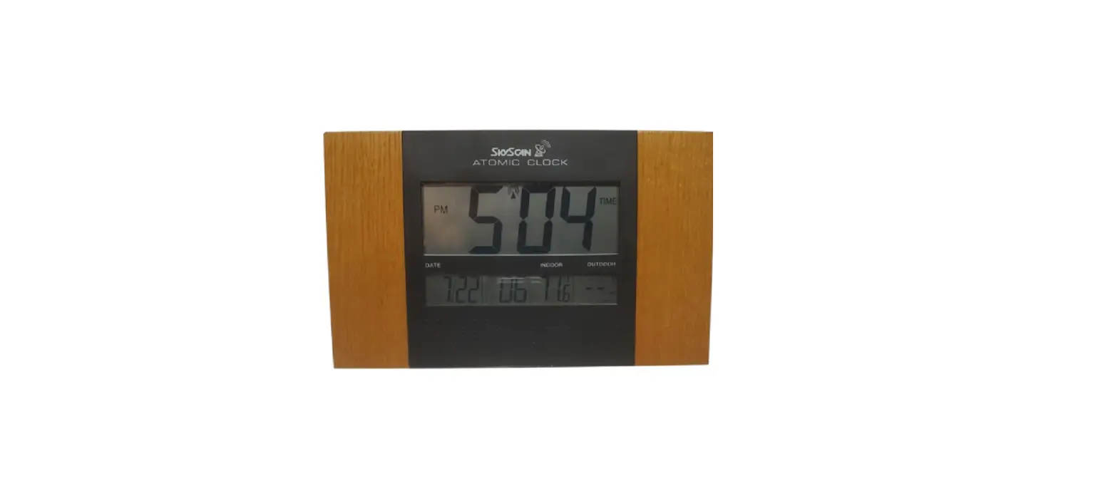 Skyscan 86722 Atomic Clock With Outdoor Wireless Temperature User Manual
