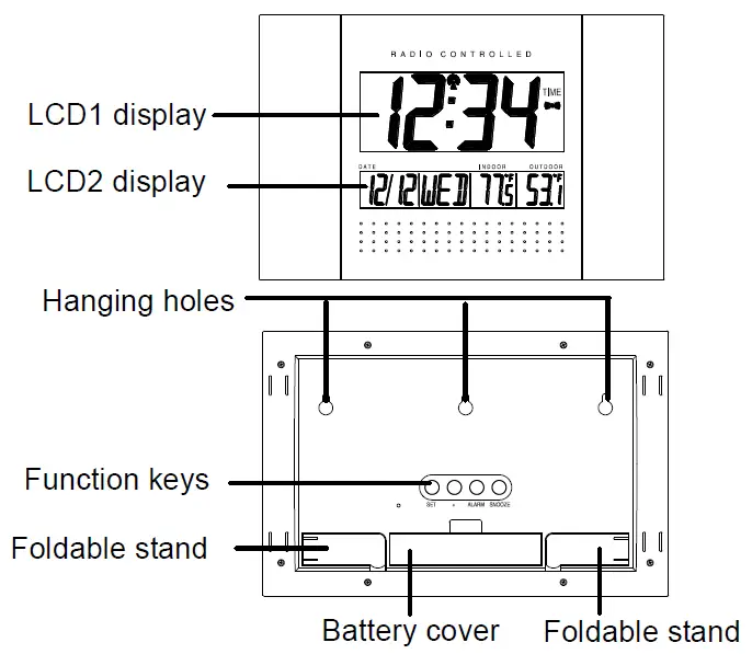 Skyscan-86722-atomic-clock-with-outdoor-wireless-temperature-fig-1