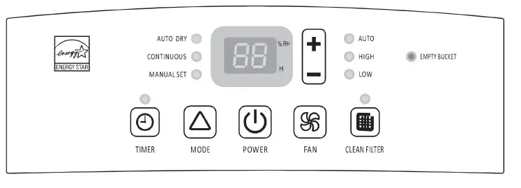 Hisense DH5021KP1W 50 Pint (23.7L) Capacity, 2-Speed Dehumidifier - fig 2