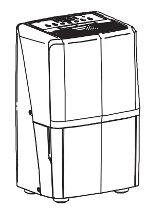 Hisense DH5021KP1W 50 Pint (23.7L) Capacity, 2-Speed Dehumidifier - fig 23