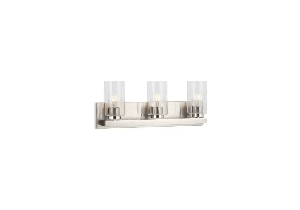 Progress Lighting P300388-009 Three-light Brushed Nickel Modern Vanity Instructions