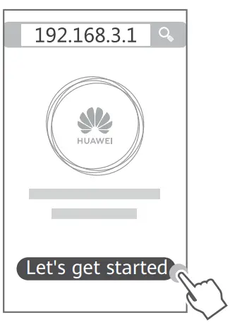HUAWEI WS7200-20 Wifi AX3 3000Mbps - Open the browser