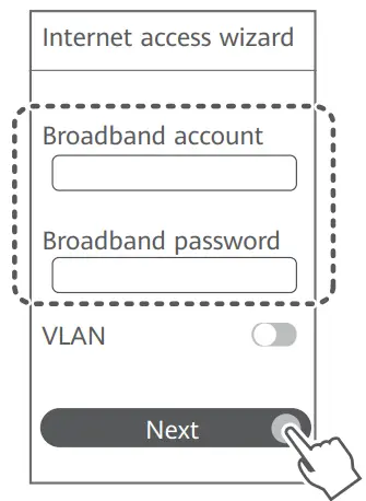 HUAWEI WS7200-20 Wifi AX3 3000Mbps - account and password