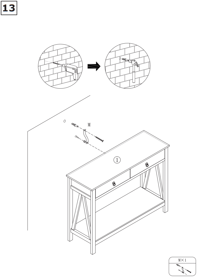 COSTWAY HW65911BN 2 Tier Accent Table - fig 7
