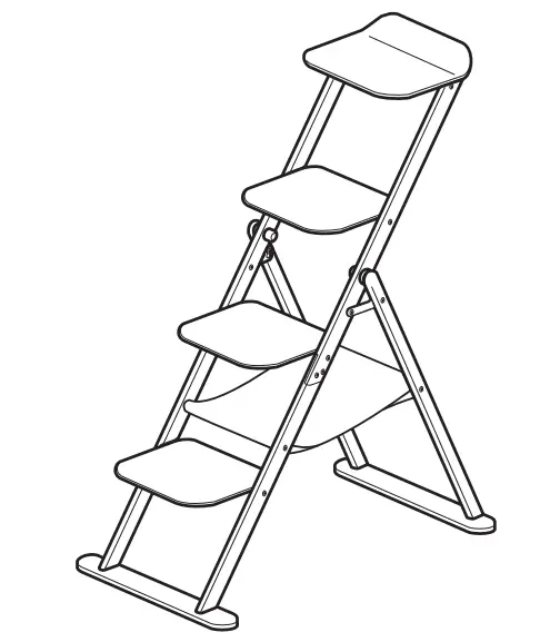 Richell 70009 Cat Foldable Ladder