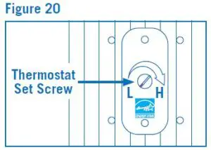 FIG 25 Adjusting the Cold Water Temperature