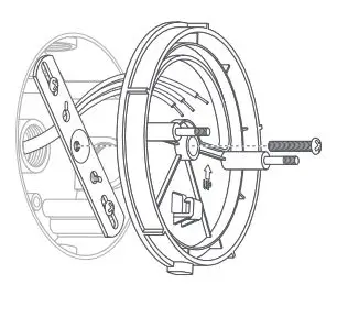 ring Floodlight Cam Wired Pro - Install the plastic mounting plate