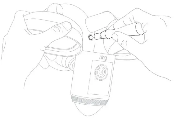 ring Floodlight Cam Wired Pro - Mount the light fixture