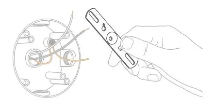 ring Floodlight Cam Wired Pro - metal bracket attached to your junction box