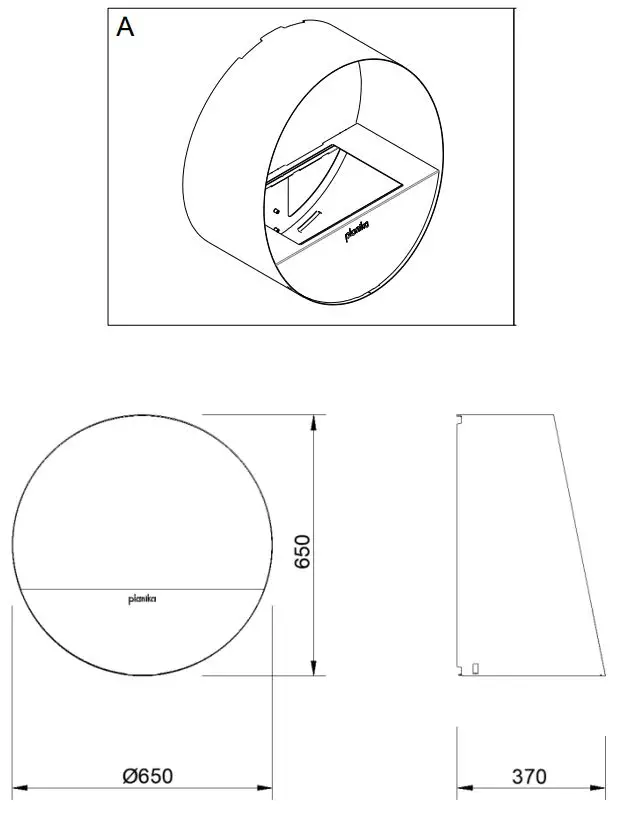 planika-Bubble-Wall-Automatic-Ethanol-Burner-FIG 1
