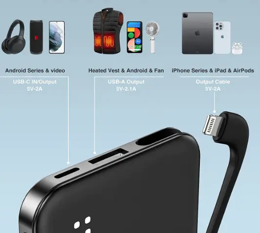 Miisso-A-5K03-4500mAh-Built-in-Cable-Cell-Phone-External-Battery-fig-1