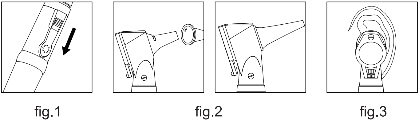 CROSS Fiber Optic LED Pocket Otoscope Diagnostic Set - fig 2
