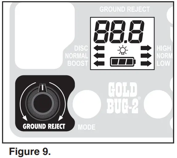 FISHER GOLD BUG 2 Metal Detector - Figure 9