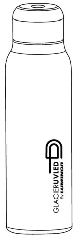 LUMINOR GUV-B1 UV Powered Self-Cleaning Water Bottle