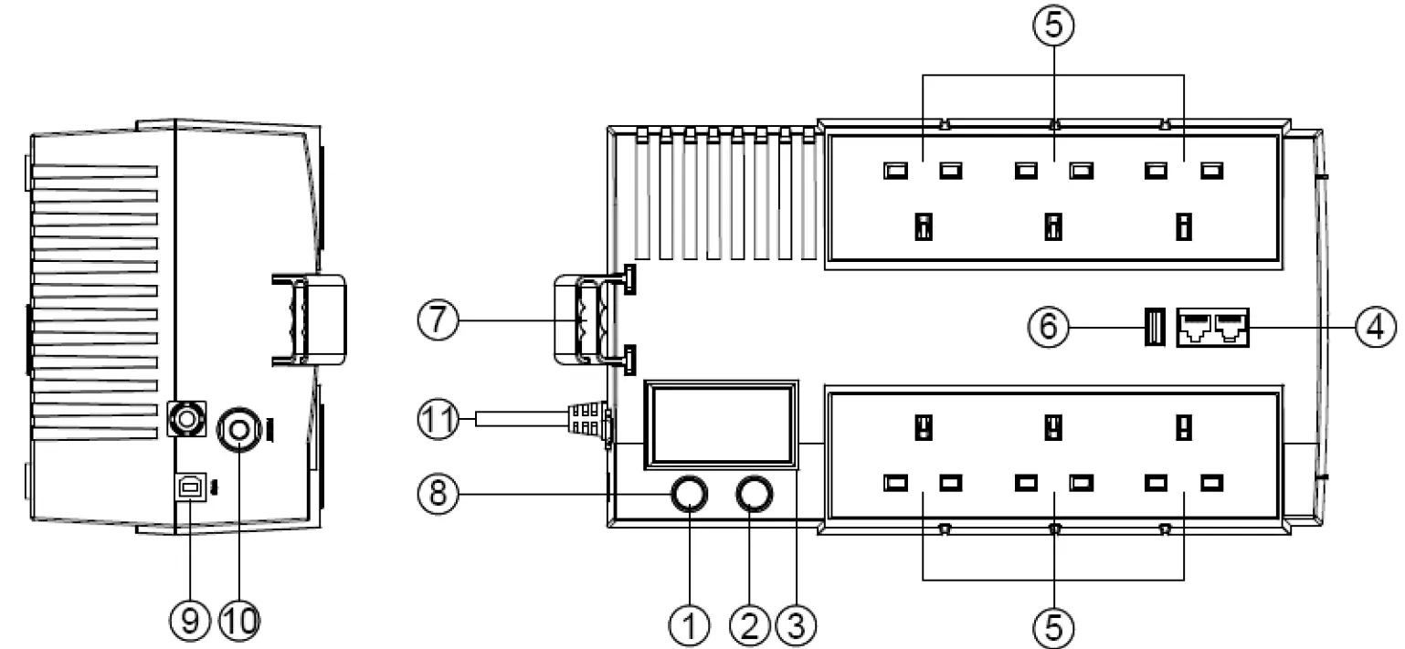 CyberPower BR700ELCD Backup UPS System basic operation