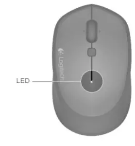 logitech M335 800 DPI Wireless Mouse - BATTERY LED
