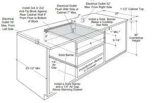 MONOGRAM Electric Warming Drawer ZJ7000-COUNTERTOP