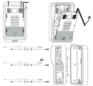 Alcatel SD602 Heavy Duty Video Access Control - back pannel