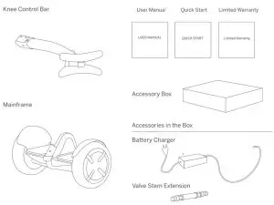 SEGWAY Ninebot S-Pro Electric Transporter - Packing list