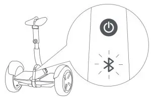 SEGWAY Ninebot S-Pro Electric Transporter - Power on