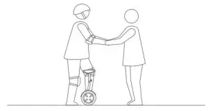 SEGWAY Ninebot S-Pro Electric Transporter - foot