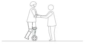 SEGWAY Ninebot S-Pro Electric Transporter - slowly transfer