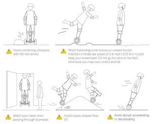 SEGWAY Ninebot S-Pro Electric Transporter - warning