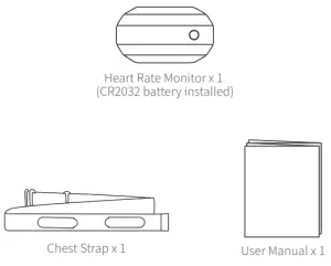COOSPO H808S Heart Rate Monitor - Standard Accessories